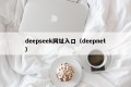 deepseek网址入口（deepnet）