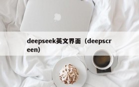 deepseek英文界面（deepscreen）