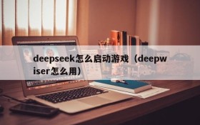 deepseek怎么启动游戏（deepwiser怎么用）