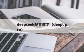 deepseek配置教学（deepl pro）