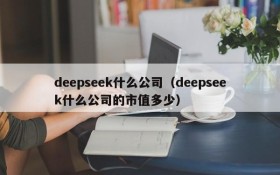 deepseek什么公司（deepseek什么公司的市值多少）