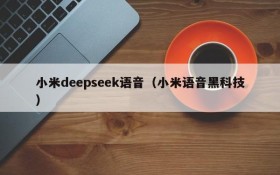 小米deepseek语音（小米语音黑科技）