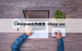 deepseek为啥快(deep see)