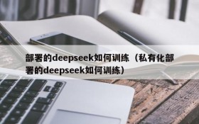部署的deepseek如何训练(私有化部署的deepseek如何训练)