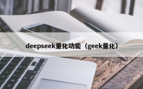 deepseek量化功能（geek量化）