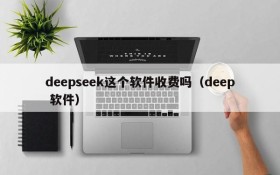 deepseek这个软件收费吗(deep 软件)