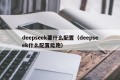 deepseek要什么配置（deepseek什么配置能跑）