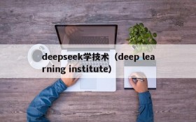 deepseek学技术（deep learning institute）