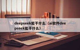 deepseek能干什么(ai软件deepseek能干什么)
