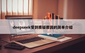 deepseek受到质疑原因的简单介绍