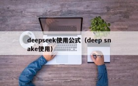 deepseek使用公式(deep snake使用)