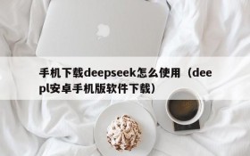 手机下载deepseek怎么使用(deepl安卓手机版软件下载)