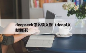 deepseek怎么读文献（deepl文献翻译）