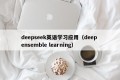 deepseek英语学习应用（deep ensemble learning）