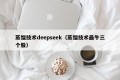 蒸馏技术deepseek（蒸馏技术最牛三个股）