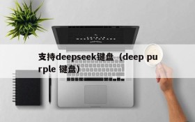 支持deepseek键盘(deep purple 键盘)