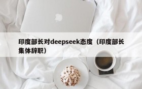 印度部长对deepseek态度(印度部长集体辞职)