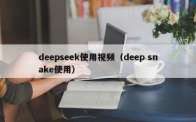 deepseek使用视频（deep snake使用）