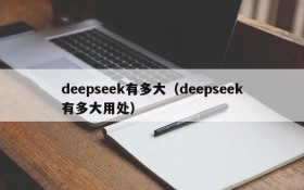 deepseek有多大(deepseek有多大用处)