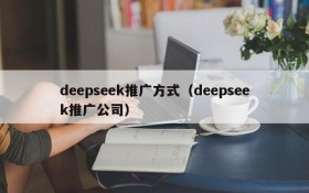 deepseek推广方式（deepseek推广公司）