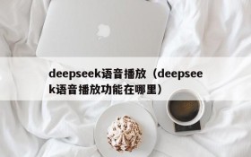 deepseek语音播放(deepseek语音播放功能在哪里)