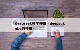 deepseek教学使用（deepsukebe的使用）