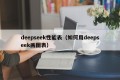 deepseek性能表（如何用deepseek画图表）