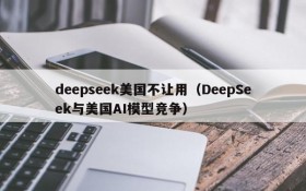 deepseek美国不让用（DeepSeek与美国AI模型竞争）