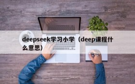 deepseek学习小学（deep课程什么意思）