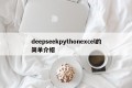 deepseekpythonexcel的简单介绍