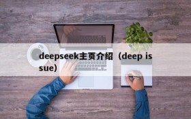 deepseek主页介绍（deep issue）