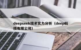 deepseek技术实力分析(deep科技有限公司)