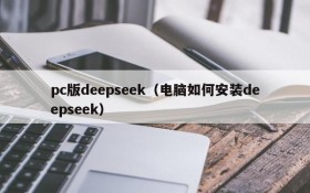 pc版deepseek（电脑如何安装deepseek）