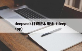 deepseek付费版本用途(deep app)