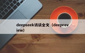 deepseek访谈全文(deepreview)